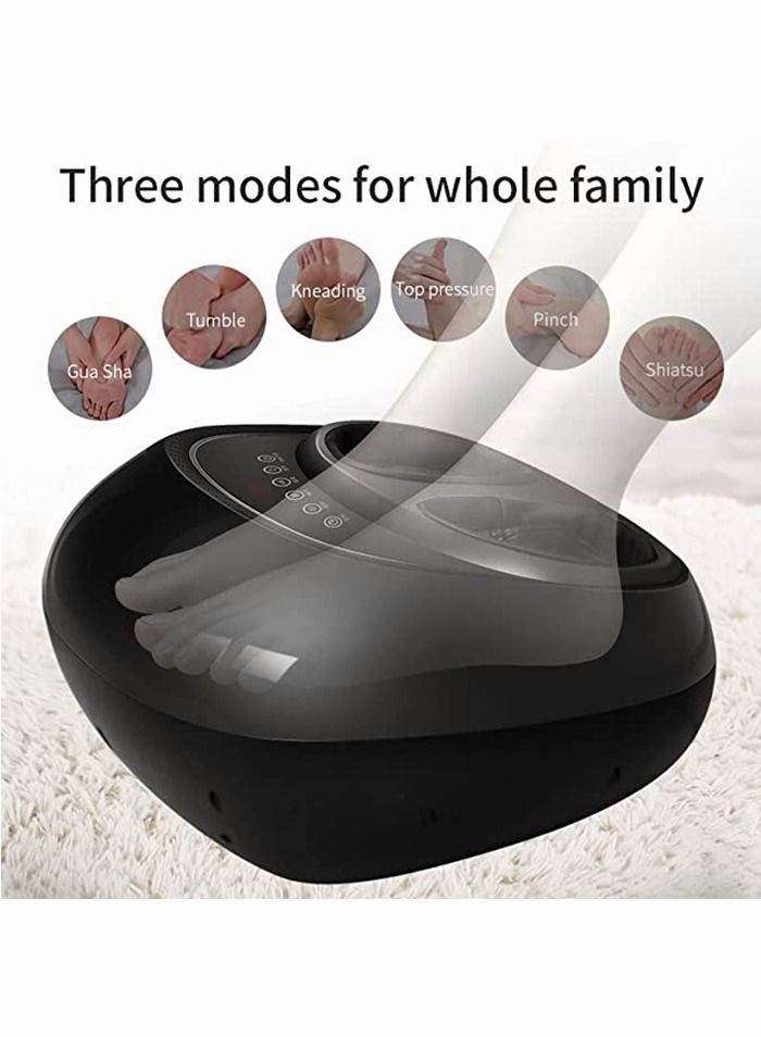 CGY Foot Massager Machine with Heat, Shiatsu Deep Kneading, Multi-Level Settings, Delivers Relief for Tired Muscles and Plantar Fasciitis (grey) - Image 4