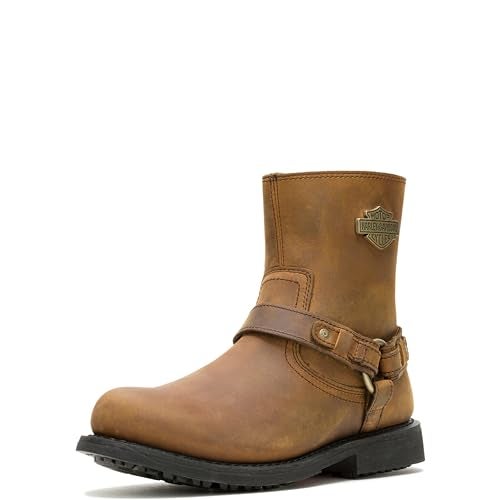 HARLEY DAVIDSON HARLEY-DAVIDSON FOOTWEAR Men's Scout Leather Motorcycle Harness Casual Boot, Brown, 7.5 - Image 4