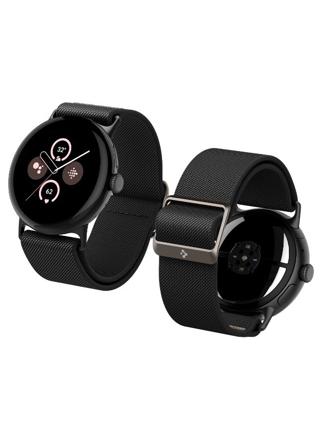 Spigen Lite Fit for Google Pixel Watch 4 / 3 (45mm) Nylon Solo Loop Band Strap - Black - Image 1