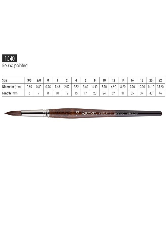 Escoda Brush 1540 Versatil 14 Sh Round - Image 3