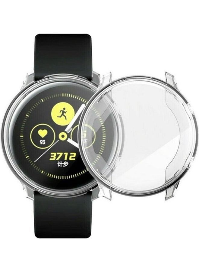 NIBEMINENT Protective Bumper TPU Case for Samsung Galaxy Active/2 Watch 44mm Clear - Image 4