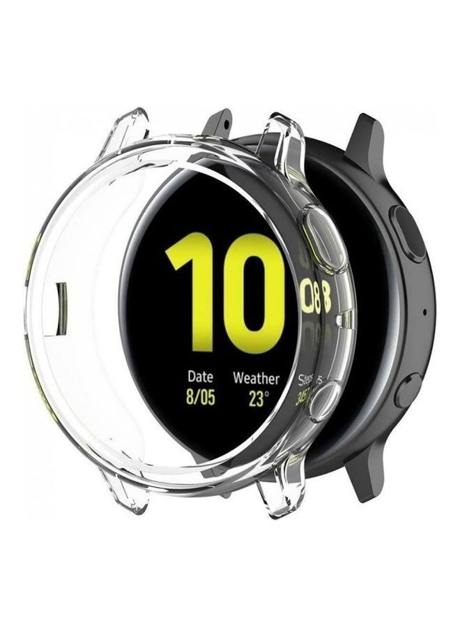 NIBEMINENT Protective Bumper TPU Case for Samsung Galaxy Active/2 Watch 44mm Clear - Image 1