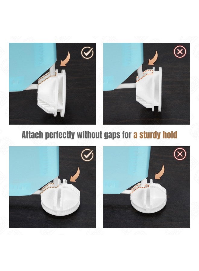 ABOUT SPACE Plastic Shoe Rack Organizer - 8 Layer Shoe Stand with Hanger&Door for Home - DIY 12 Pair Portable,Expandable 4 Cube Shoe for Boots,Heels,Slipper for Women,Men,Outdoor(Blue) - Image 4