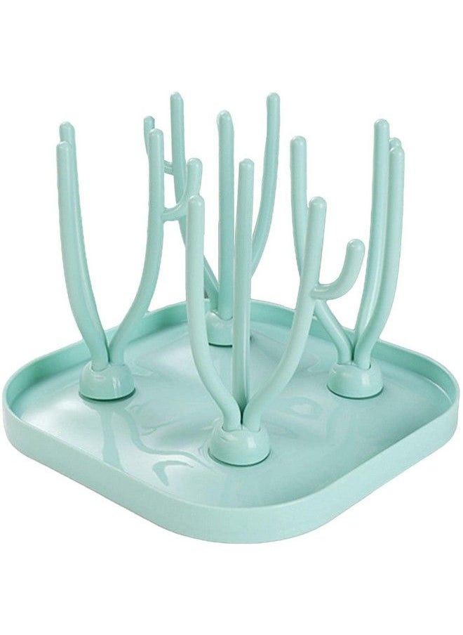Syga Foldable Baby Bottle Drying Racks Feeding Cup Nipple Storage Shelf Stand Holder Green Drying Rack  - Image 2