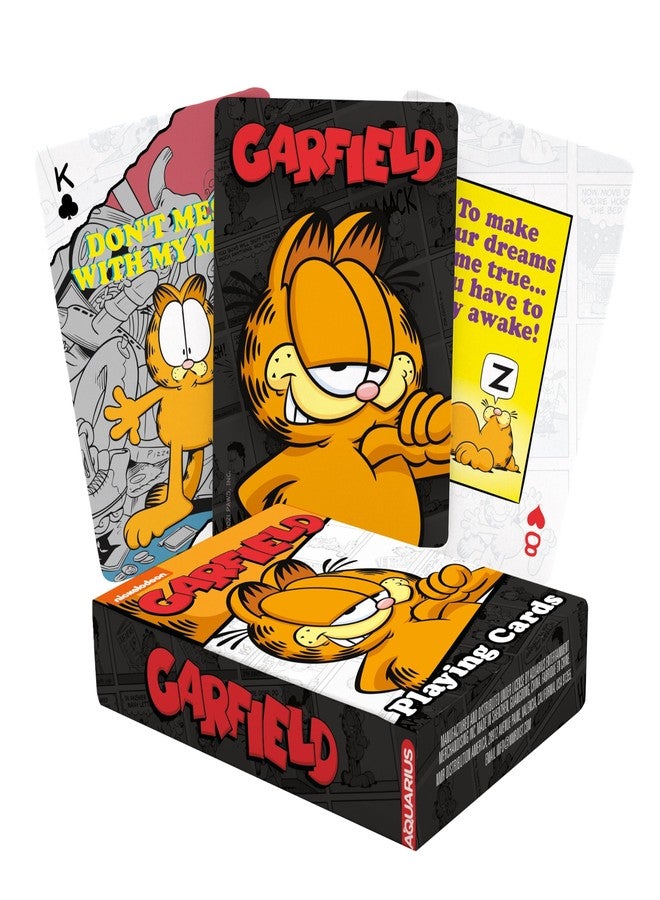 Aquarius Garfield Playing Cards - Garfield Themed Deck of Cards for Your Favorite Card Games - Officially Licensed Garfield Merchandise & Collectibles - Image 1