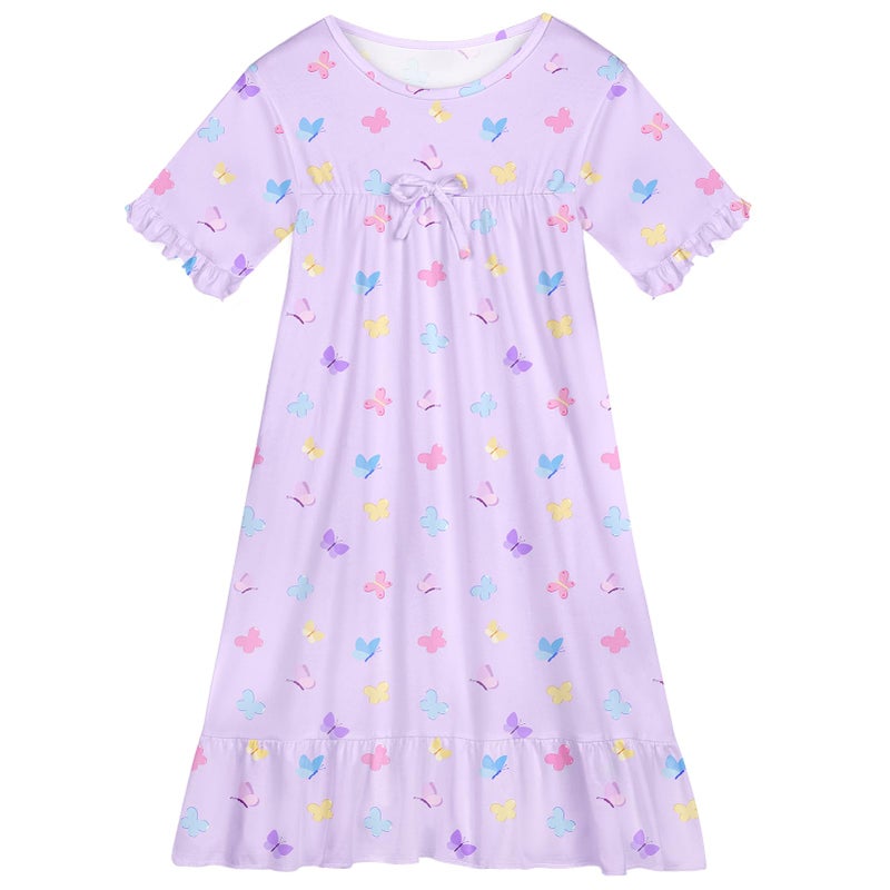 ICOSY Girls Nightgowns Toddler Girls Pajamas Princess Nightgown Clothes for Girl Casual Dress - Image 1
