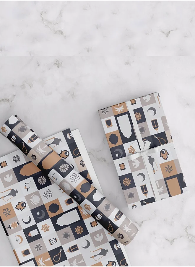 Share the Love Arabic-Themed Gift Wrapping Paper
