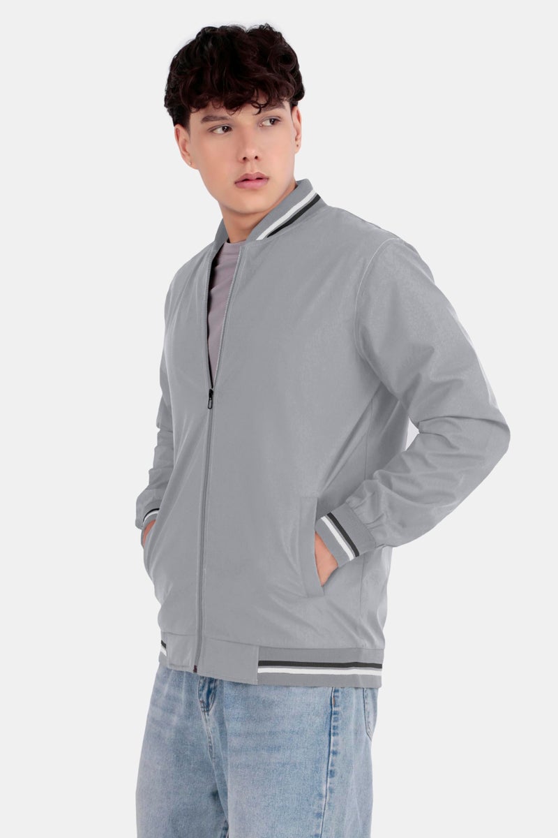 Celary Men's Bomber Jacket | Lightweight Casual Zip-Up Jacket | Stylish Slim Fit Outerwear for All Seasons - Image 5