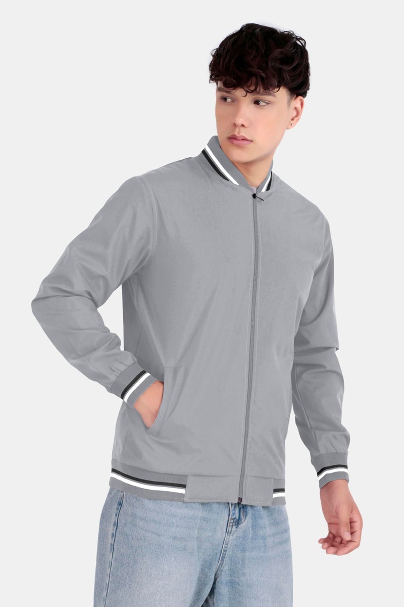 Celary Men's Bomber Jacket | Lightweight Casual Zip-Up Jacket | Stylish Slim Fit Outerwear for All Seasons - Image 4