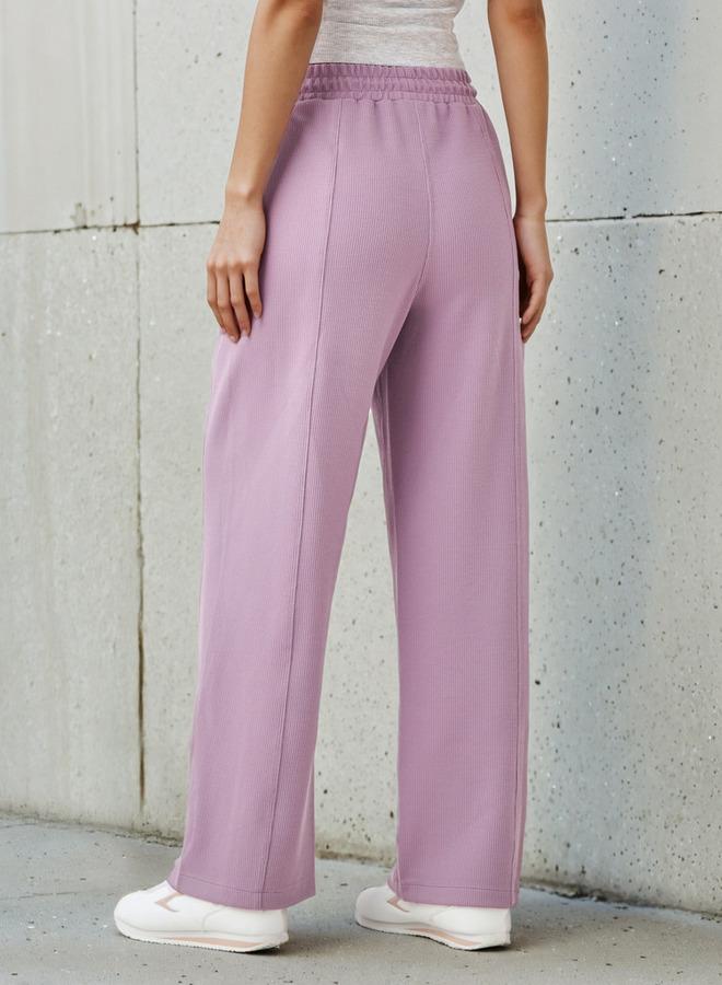 Kappa Women Relaxed Fit Flexi Waist Track Pants with Pockets - Image 3