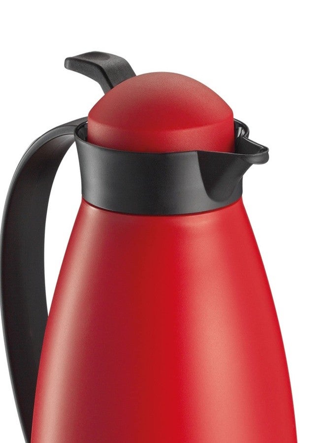Cilio Imola Insulated Beverage Server With Glass Liner - Red 34 Ounce - Insulated Coffee Server - Image 3