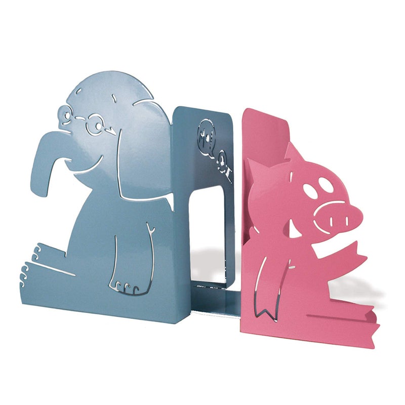 YOTTOY Mo Willems Collection Elephant Piggie Set of Durable Metal Bookends 9H x 4W x 7D - Image 2