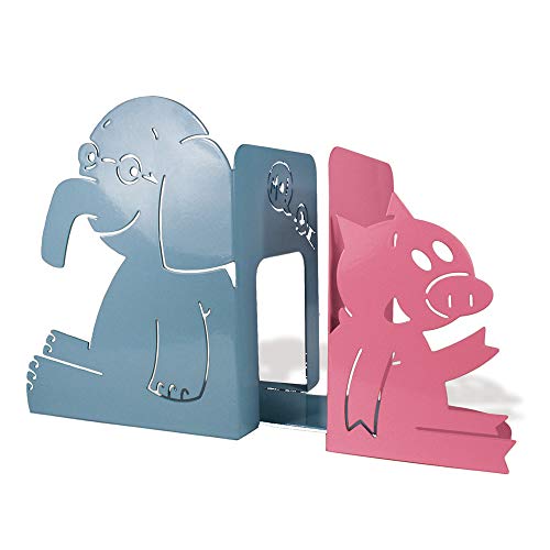 YOTTOY Mo Willems Collection Elephant Piggie Set of Durable Metal Bookends 9H x 4W x 7D - Image 1