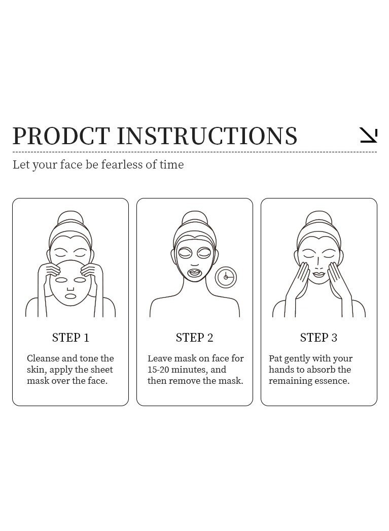 Kormesic Honey Milk Nourishing Face Mask 5 Pieces, 25ml Each - Deep Moisturization, Soothing Repair, Suitable for Daily Use - Image 3