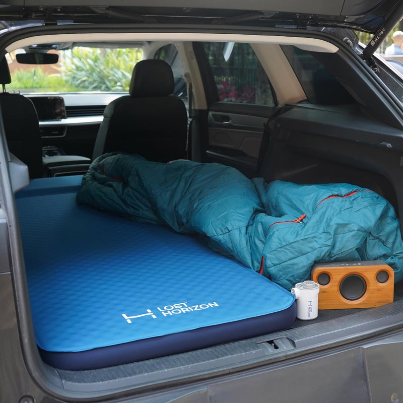 LOSTHORIZON Air & Foam Camping Mattress, Self-Inflating Sleeping Pad, 3" Thick, with Pump Sack, Single - Image 5