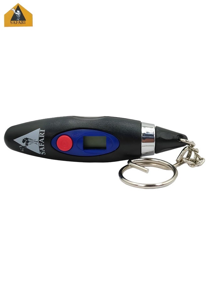 Safari Digital Tire Pressure Gauge TG-48 Mini LCD Tyre Air Pressure Meter PSI BAR for Car Bike Motorcycle Bicycle Truck Portable Keychain Auto Shut Off Accurate Compact Anti Slip Handheld Tire Tester Tool universal vehicle tire check tool daily use kit - Image 1