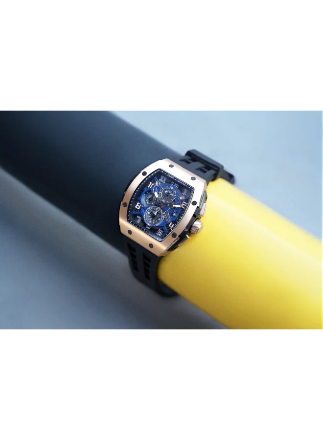 TSAR BOMBA Men's FKM Rubber Analog Watch TB8211Q-05 - 51.5*44.6 mm