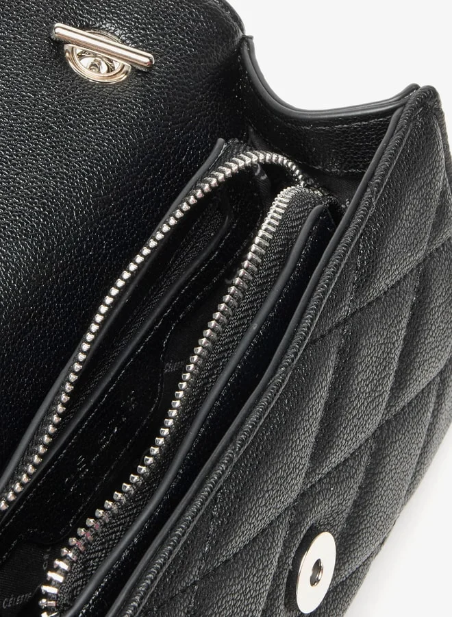 سيليست Quilted Crossbody Bag with Magnetic Closure