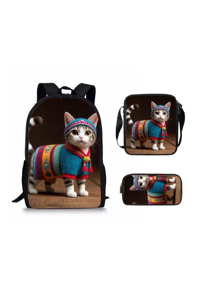 Cartoon style universal three-piece schoolbag - 1185