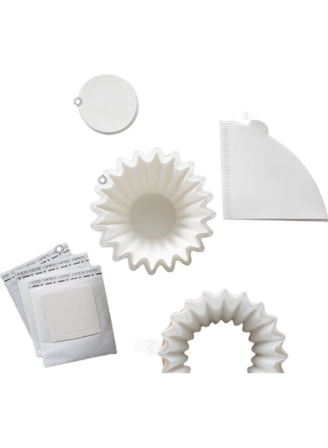 Bincoo Coffee Filter Paper, Pour-Over Coffee Fan-Shaped Filter Paper, Home Drip Coffee Maker Universal Filter Paper - Image 2