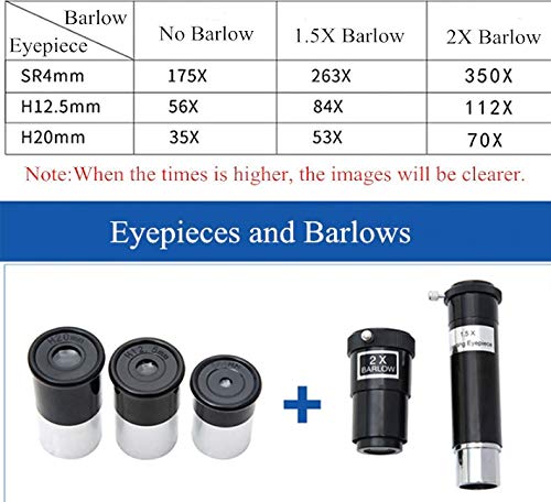 FotoCart 76AZ Reflector Astronomical Telescope (Suitable for Earth and Universe) (Silver) - Image 4