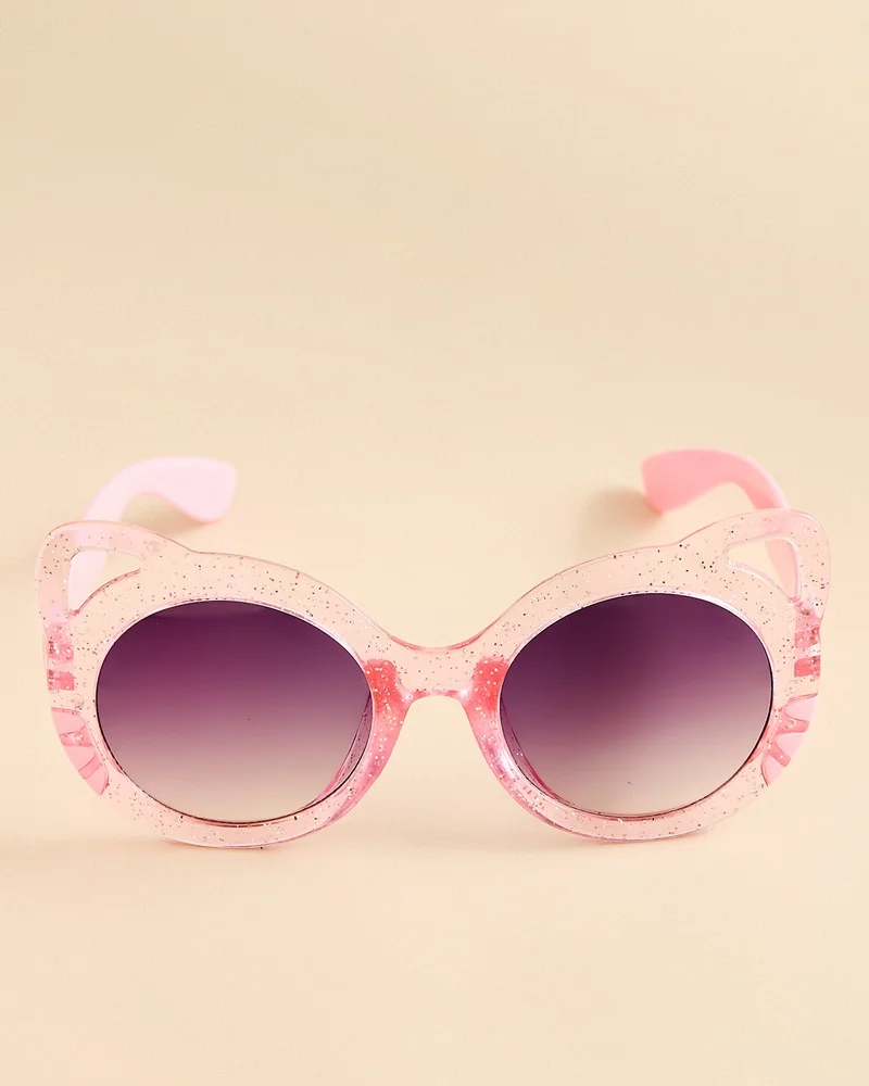 Redtag Girls Pink Cat Eye Sunglasses