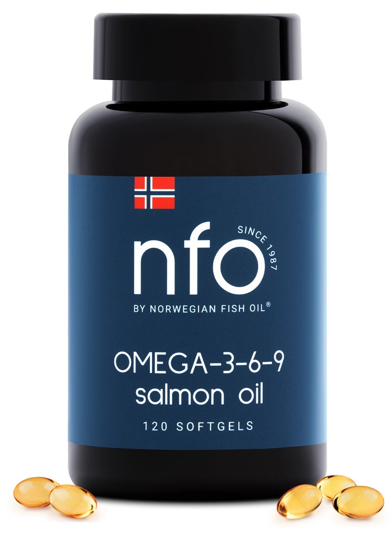 NFO NFO OMEGA 3 6 9 SALMON OIL [120 Capsules]  - Image 1