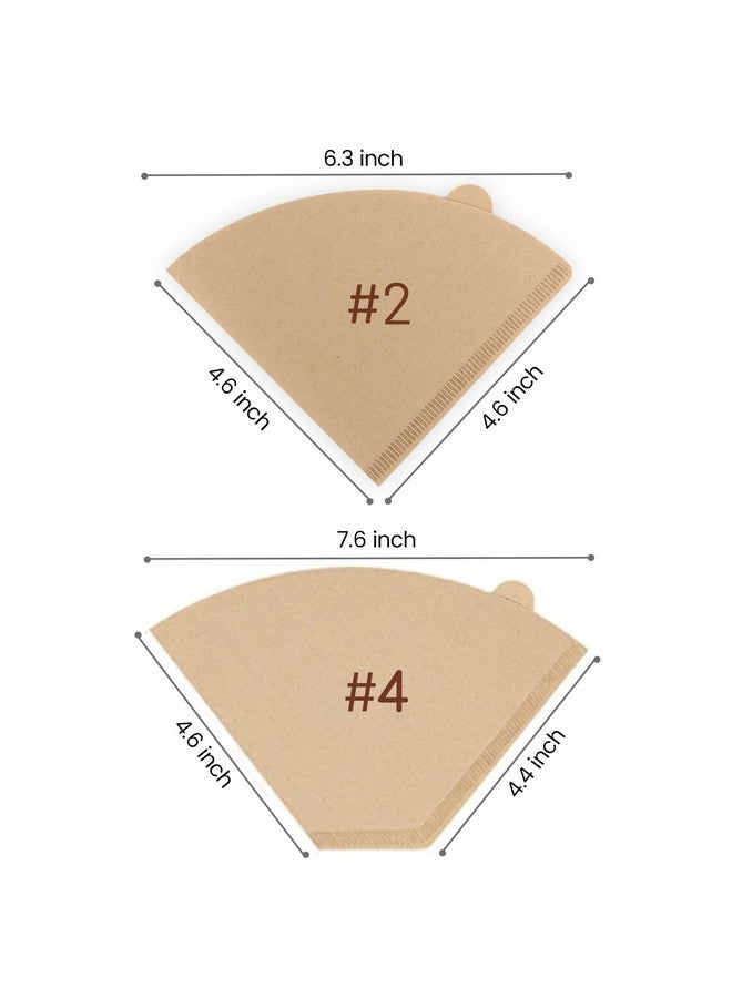 Niveaya 200 Count Coffee Filters - Size 02, Natural Paper Coffee Filter, No Blowout, Disposable for Pour Over and Drip Coffee Maker (2-4 Cup) - Image 2