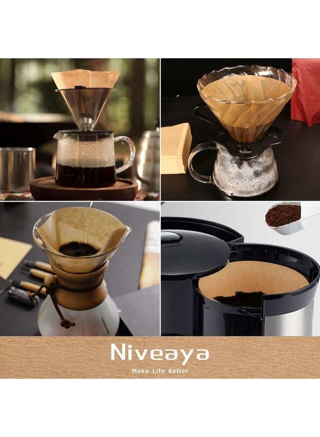 Niveaya 200 Count Coffee Filters - Size 02, Natural Paper Coffee Filter, No Blowout, Disposable for Pour Over and Drip Coffee Maker (2-4 Cup) - Image 4