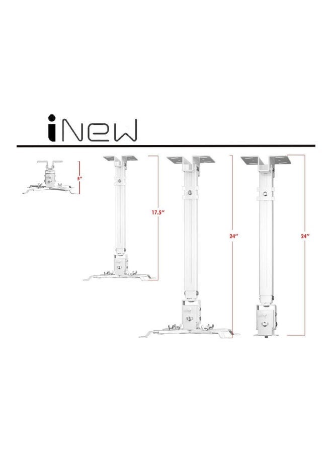 NIBEMINENT Ceiling Projection Mount Bracket White  - Image 2