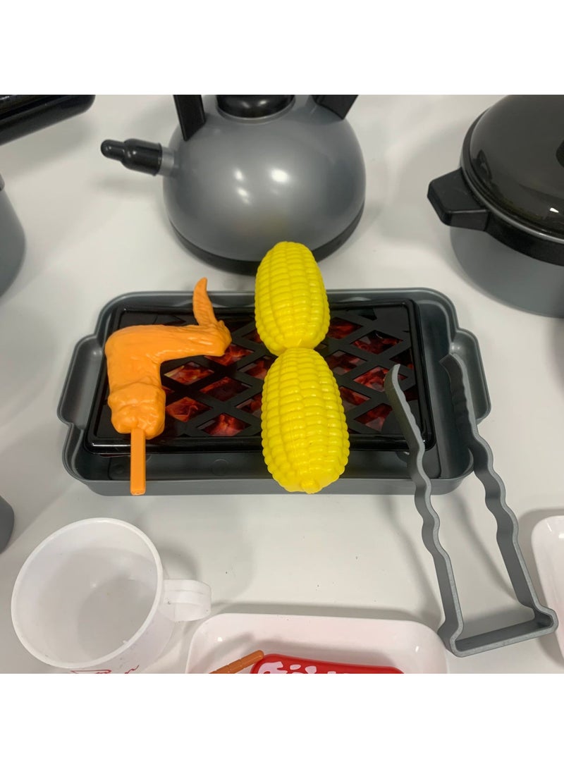 36Pcs Play Food Sets for Kids Kitchen, Safe Kitchen Playset, Utensils Cookware Toys, Playful Learning Kitchen, Educational Pretend Play - Image 3