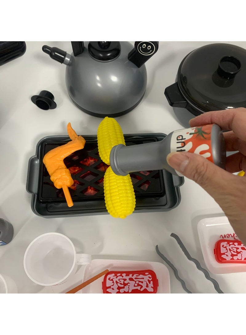 36Pcs Play Food Sets for Kids Kitchen, Safe Kitchen Playset, Utensils Cookware Toys, Playful Learning Kitchen, Educational Pretend Play - Image 4