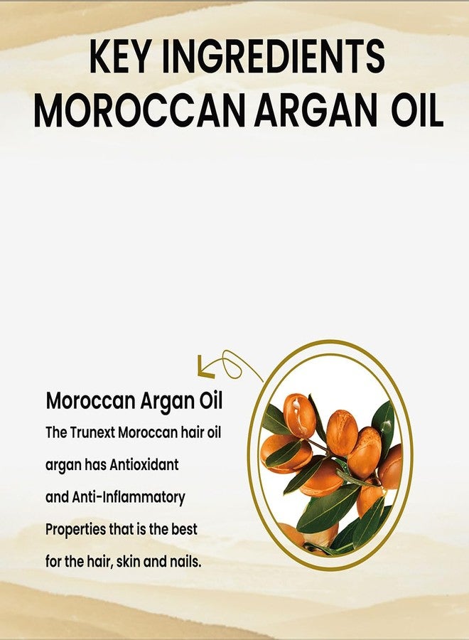 TRUNEXT Moroccan Argan Oil For Hair Pure Cold Pressed And 100% Organic Argon Oil To Revive, Dry, Damaged, Repair, Nourish, And Protect Your Hair Lock 400 ML - Image 4