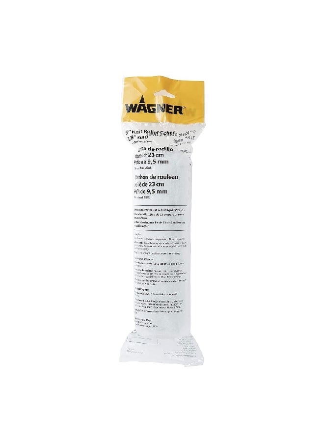 Wagner Smooth Finish Polyester Paint Roller Cover White 0.36 x 9 inch 0155206K - Image 4