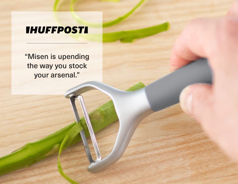 Misen Stainless Steel Vegetable Peeler - Dishwasher Safe Y Peeler - Easy to Use with Potatoes, Cabbage, Carrots, and More - Progessional Grade Kitchen Tool - Gray - Image 5