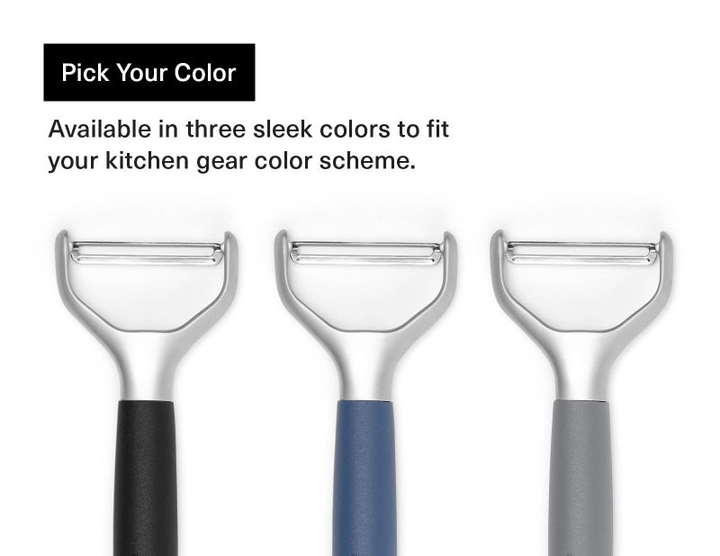 Misen Stainless Steel Vegetable Peeler - Dishwasher Safe Y Peeler - Easy to Use with Potatoes, Cabbage, Carrots, and More - Progessional Grade Kitchen Tool - Gray - Image 4