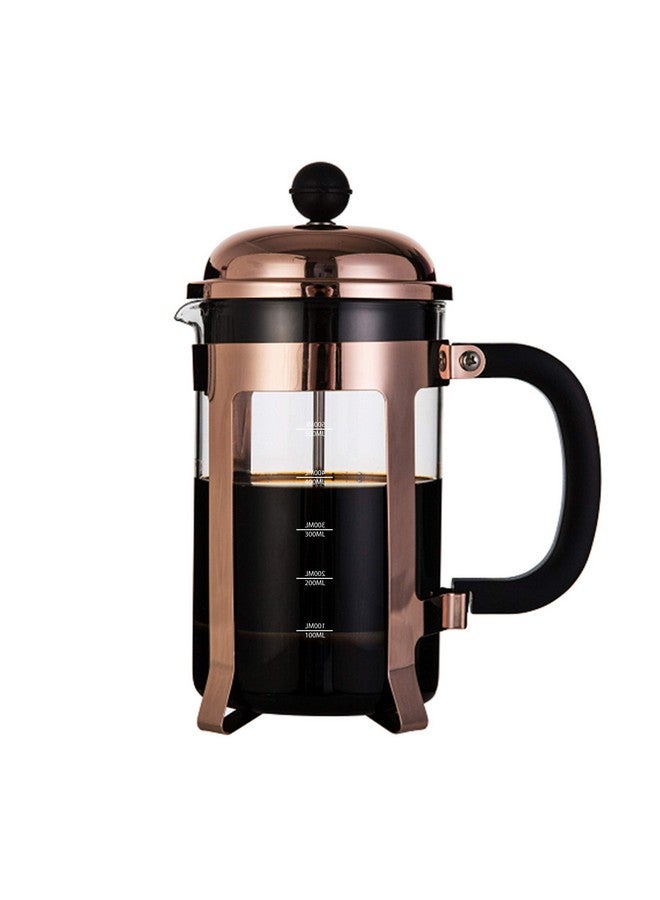 InstaCuppa صانعة القهوة الفرنسية InstaCuppa مع فلترة متفوقة من 4 أجزاء 600 مل، نحاسي - Image 1