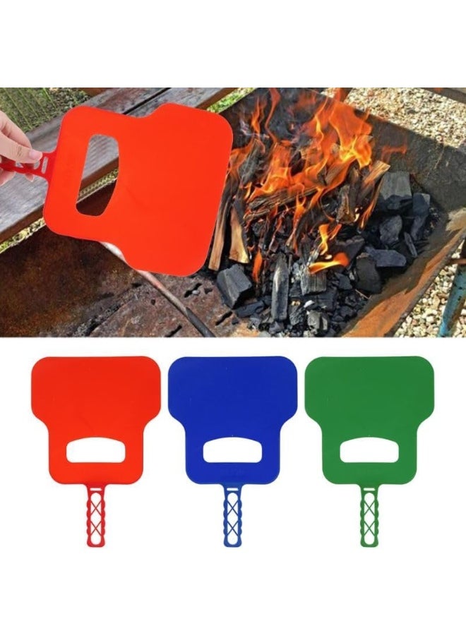 GO2CAMPS GO2CAMPS BBQ Fan Plastic | Plastic Barbecue Hand Fan | Outdoor Barbecue Fire Bellow, Camping and Hiking and Picnic Events-Assorted Colours  - Image 1