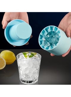 Generic 1 Pcs Silicone Cylindrical Ice Grid Ice Making Cup, Make Perfectly-Shaped Ice Cubes With This Easy-Release Silicone Ice Cube Mold, Holds Up To 60 Cubes  - Image 2