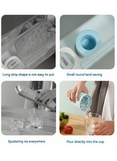 Generic 1 Pcs Silicone Cylindrical Ice Grid Ice Making Cup, Make Perfectly-Shaped Ice Cubes With This Easy-Release Silicone Ice Cube Mold, Holds Up To 60 Cubes  - Image 5