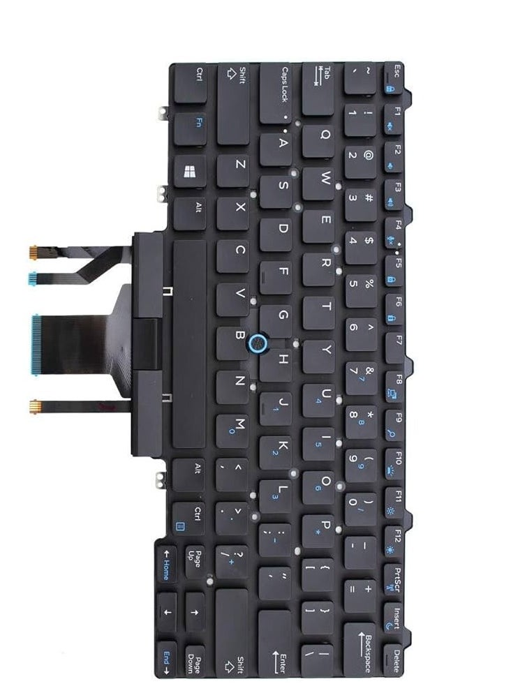 ديل كيبورد ديل بـ ماوس - عربي/انجليزي - Original Dell E5470 E7470 7490 Keyboard 