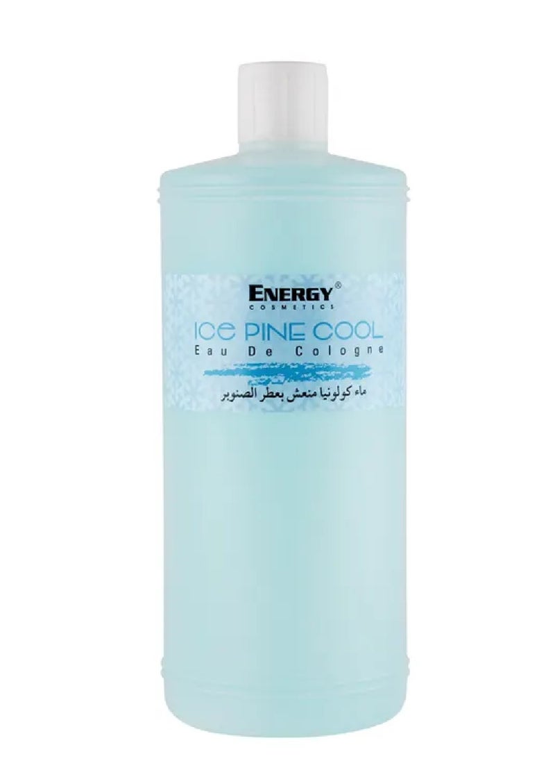 ENERGY COSMETICS Ice Pine Cool Men Eau De Cologne, Aftershave Cologne, Anti Inflammatory To Reduce Skin Sensitivity 1000ml 
