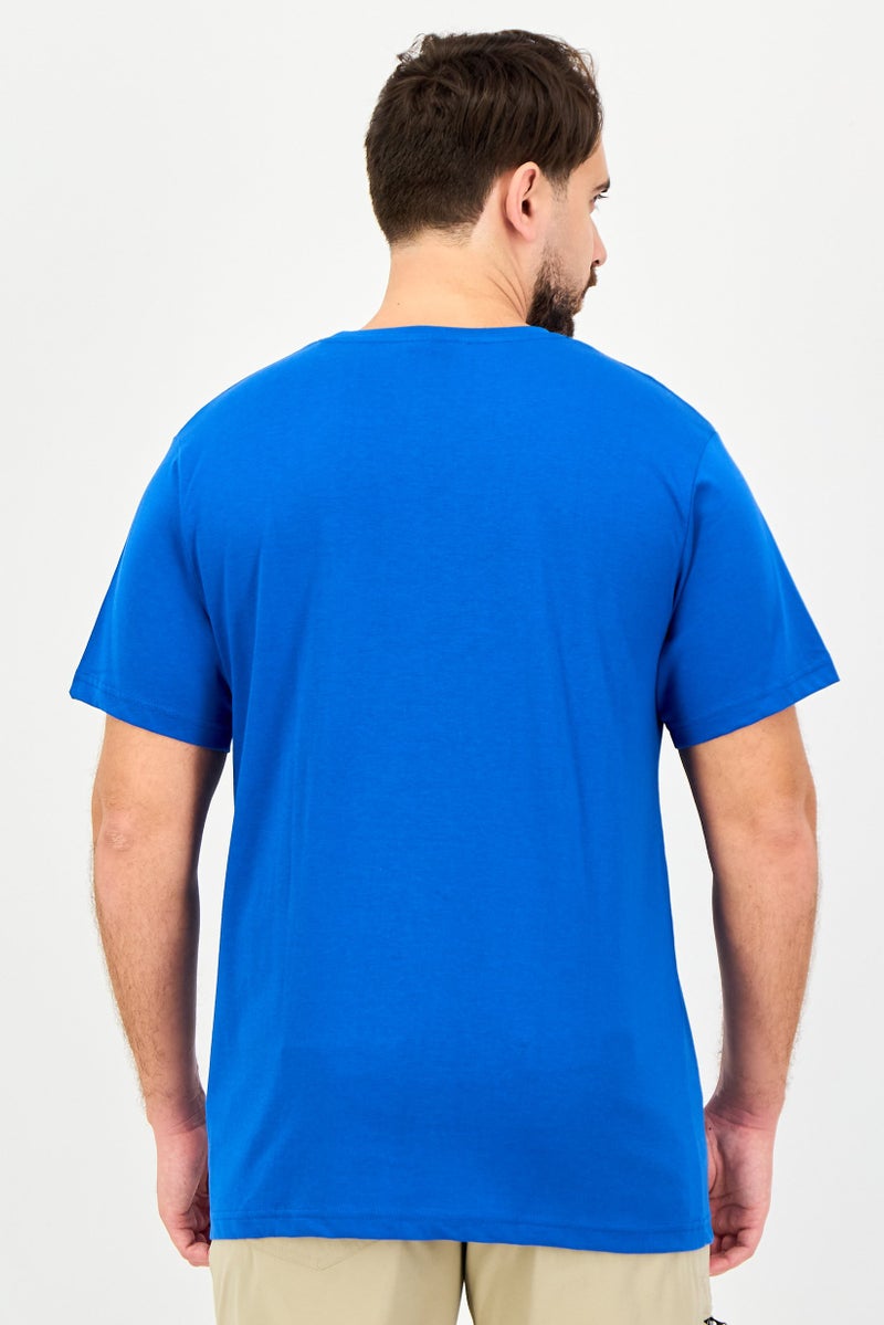 NAUTICA Men Crew Neck Short Sleeve Brand Logo T-Shirt, Blue - Image 4