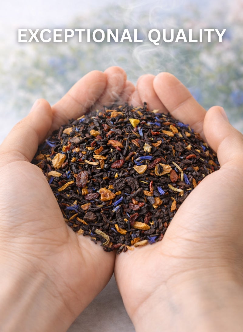 زهر شاي سيلان بيري بو (شاي شاي سيلان بيري بو) - شاي أسود سيلاني فاخر بنكهة التوت والزهور | مزيج أعشاب طبيعي من أوراق الشاي السائبة للاستخدام في البستنة والزراعة وشرب الشاي الفاخر. - Image 4