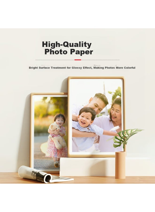 Huiwei Hueway Compatible With Fujifilm Psc2D Little Cute Print Ii Digital Photo Printer Second Generation Photo Paper Consumables Pack 6-Inch Ribbon + 80 Sheets Of Photo Paper - Image 4