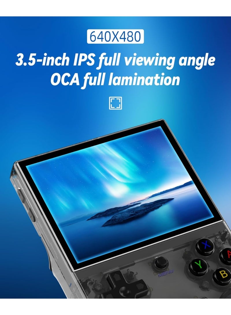 Anbernic RG35XX Handheld Gaming Device – 3.5” IPS Screen, 64GB TF Card, 5474 Built-in Classic Games, HDMI TV Output, Linux OS, Retro Portable Console – Black Edition - Image 4