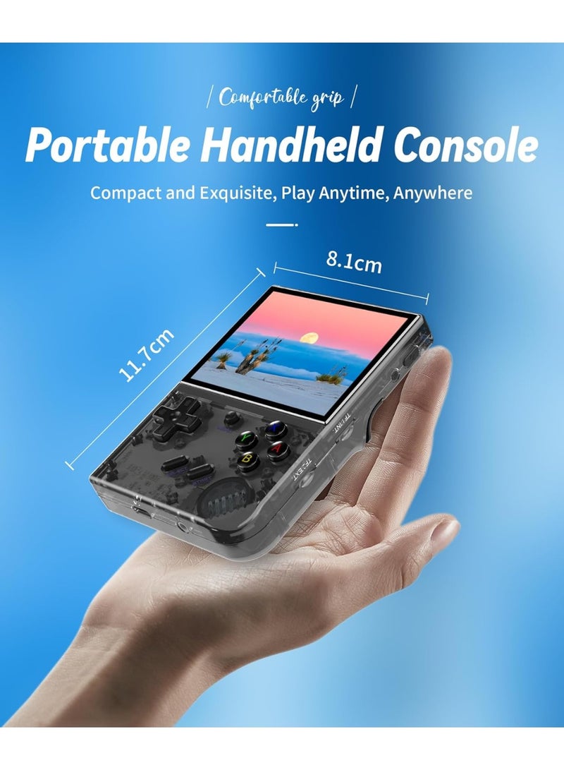 Anbernic RG35XX Handheld Gaming Device – 3.5” IPS Screen, 64GB TF Card, 5474 Built-in Classic Games, HDMI TV Output, Linux OS, Retro Portable Console – Black Edition - Image 2