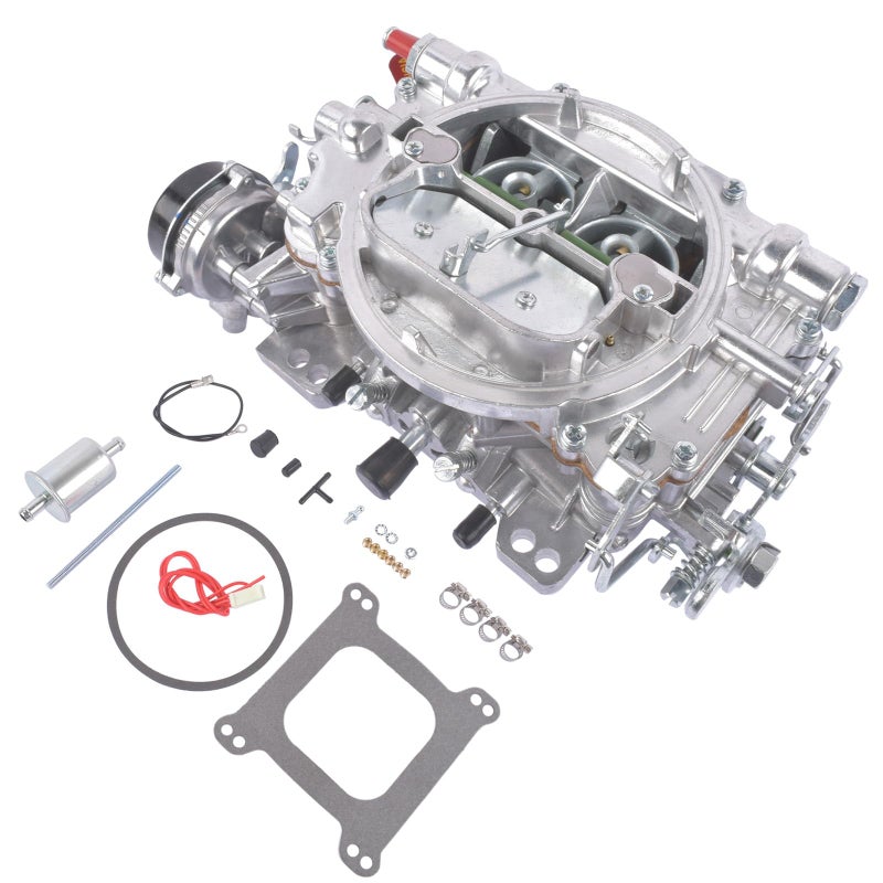 NEWZQ 1406 Carburetor Replacement for 600 CFM AFBStyle 4 Barrel Square Bore Compatible with Silverado Corvette Mustang Mercury GMC Pickup Truck Carburetor with Electric Choke