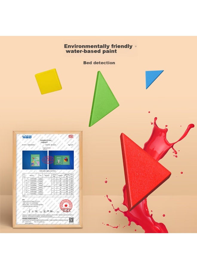 Star Boat Xingxingzhou Magnetic Tangram Puzzle, Educational Toy For Children, First Grade Elementary School Teaching Aid, Kindergarten Educational Puzzle Board - Image 4