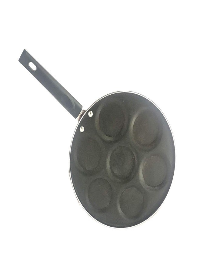 YADNESH Nonstick Mini Uttapam Pan Pancake Maker Mini Crepe pan Idli Pancake Multi-Snack Maker Aluminium Uttapam Tawa Tava 7 Cavity (275mm) - Image 1